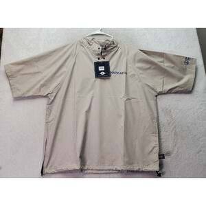 Charles River Apparel‎ Windshirt Men's Large Tan Navigator Collared Short Sleeve